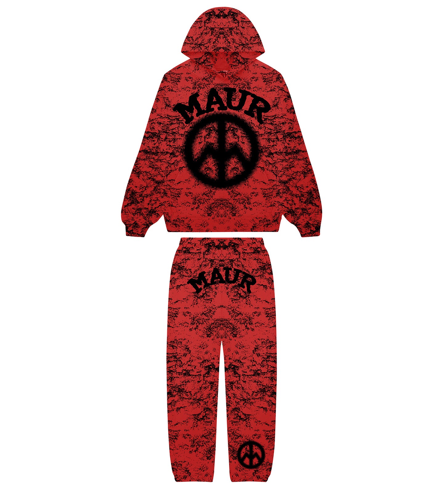 MAUR RED CAMO SWEATSUIT