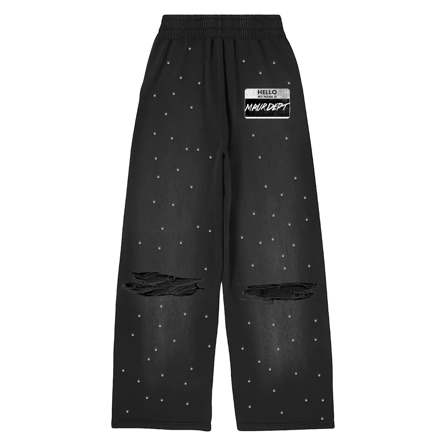 BLACK HELLO SWEATSUIT