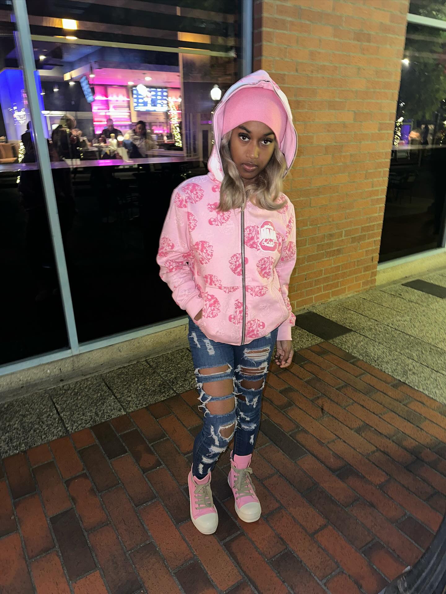 PINK zip up hoodie retailer