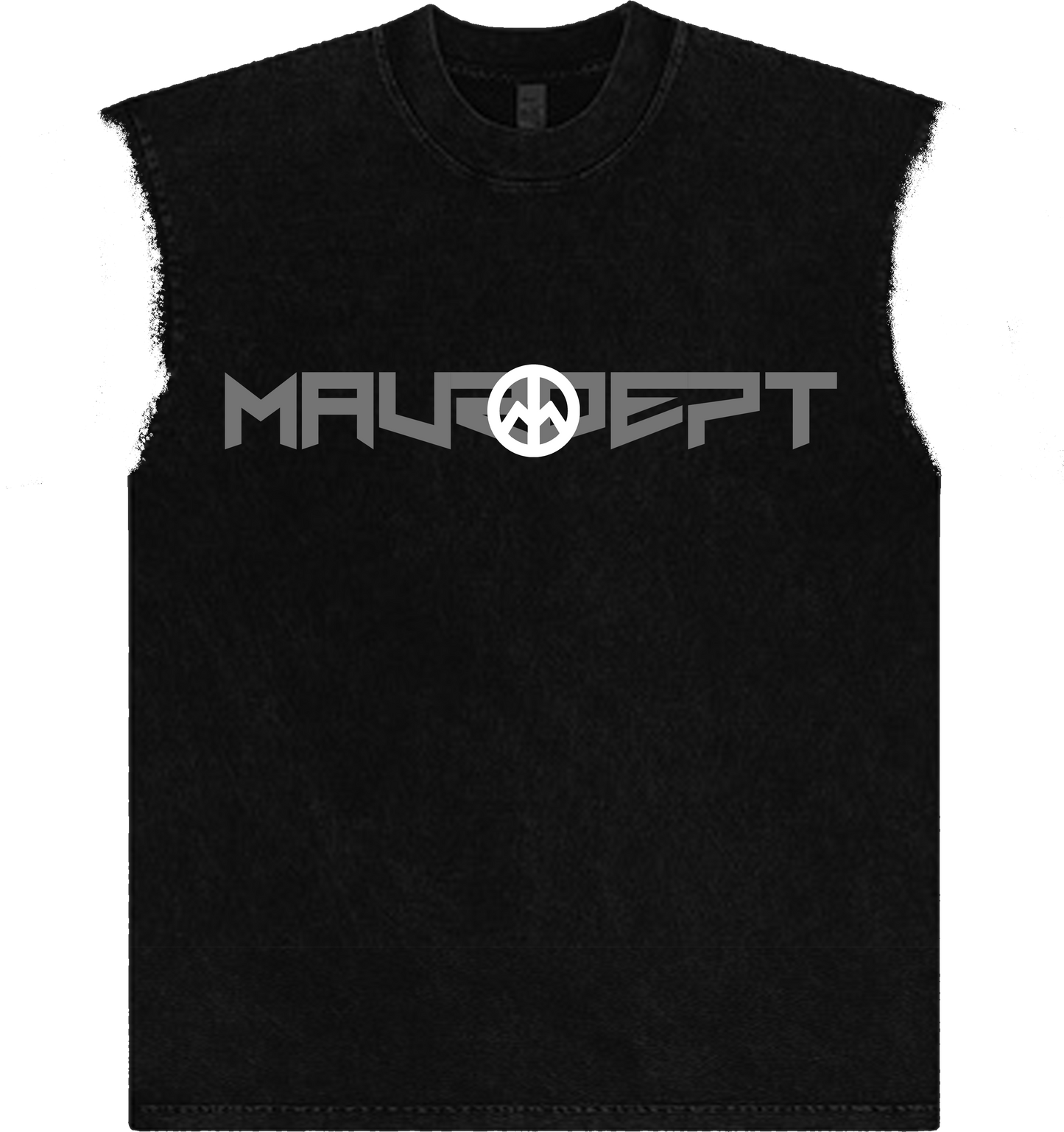 Maur Black Sleeveless Tee