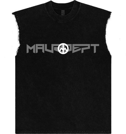 Maur Black Sleeveless Tee