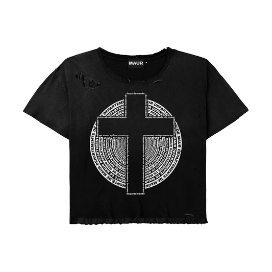 MAUR BLACK CROSS TEE