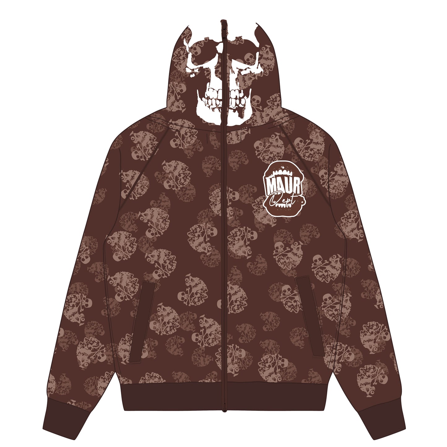 MAURDEPT FULL-ZIP (BROWN)