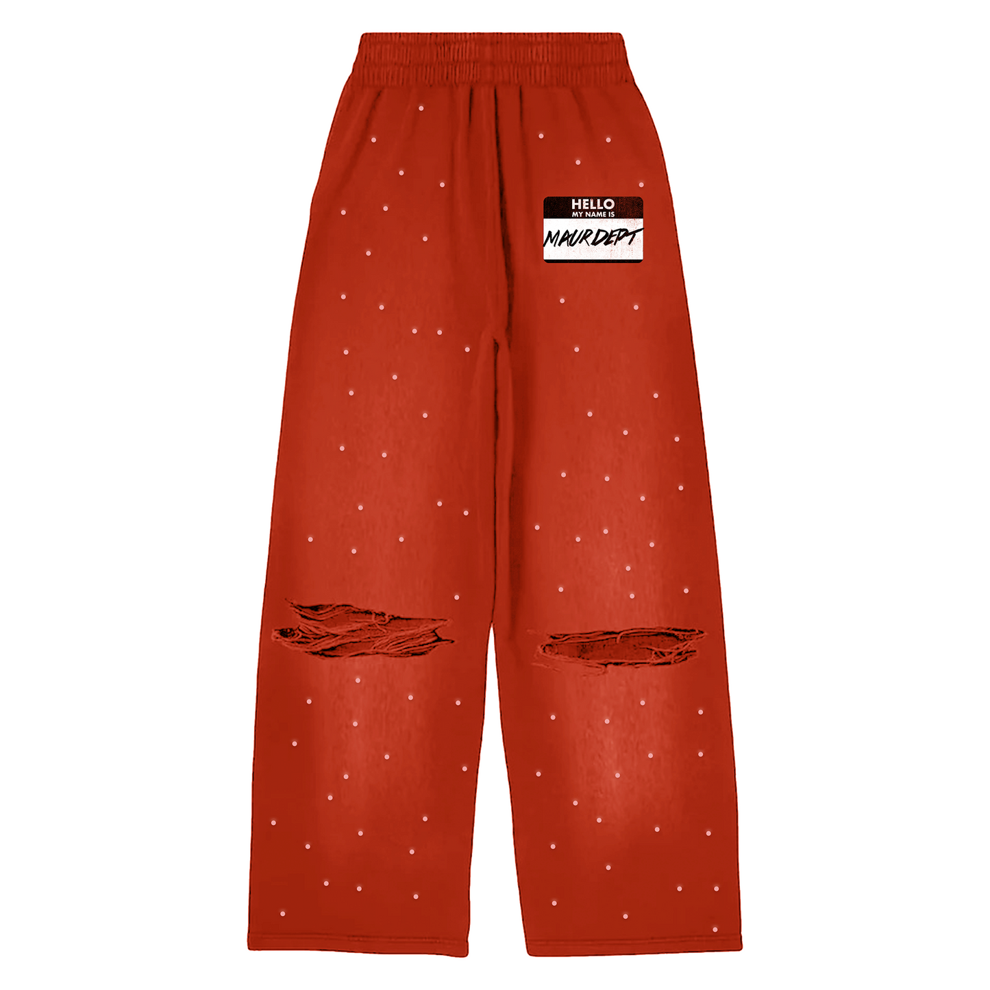 RED HELLO SWEATSUIT