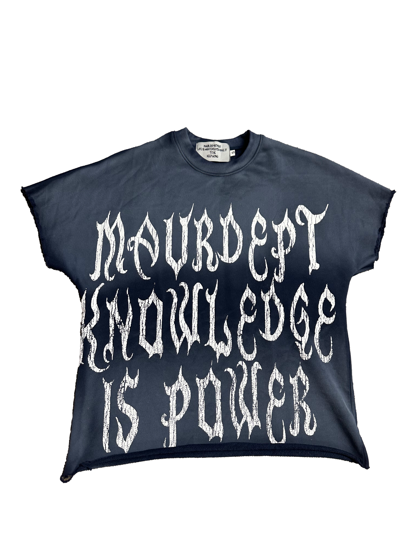 MAUR BLUE KNOWLEDGE IS POWER TEE