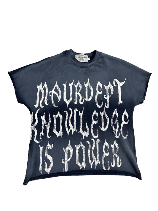 MAUR BLUE KNOWLEDGE IS POWER TEE